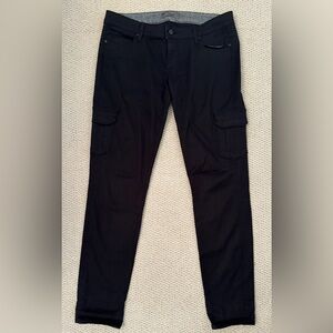 PAIGE Black Cargo Pant, Size 28.